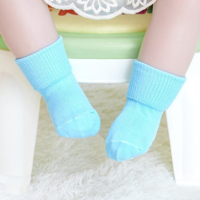 5pairs/Set Spring&Autumn Anti-Skid Gel Dotted Socks For Baby